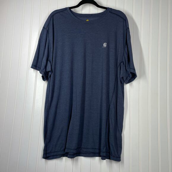 Carhartt Men's Blue Relaxed Fit Short Sleeve Crew Neck Pullover T-Shirt Size 2XL - Picture 1 of 6